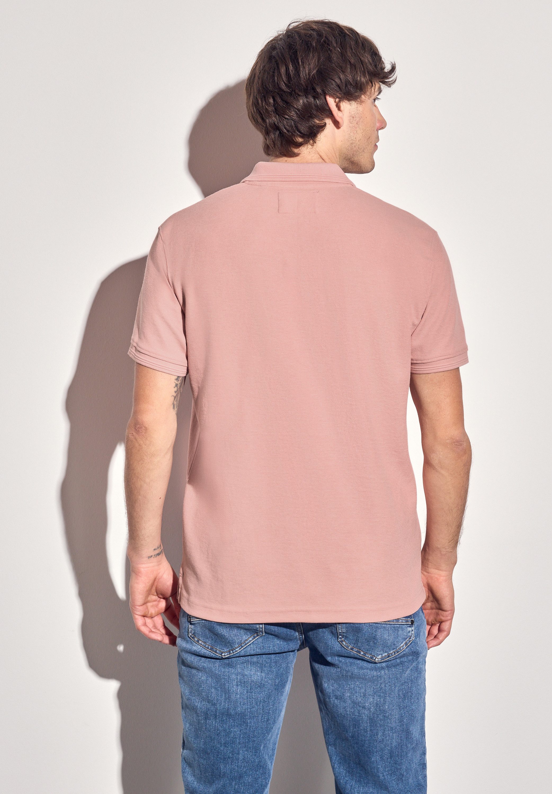 STREET ONE MEN Poloshirt, im soften Baumwoll-Mix günstig online kaufen