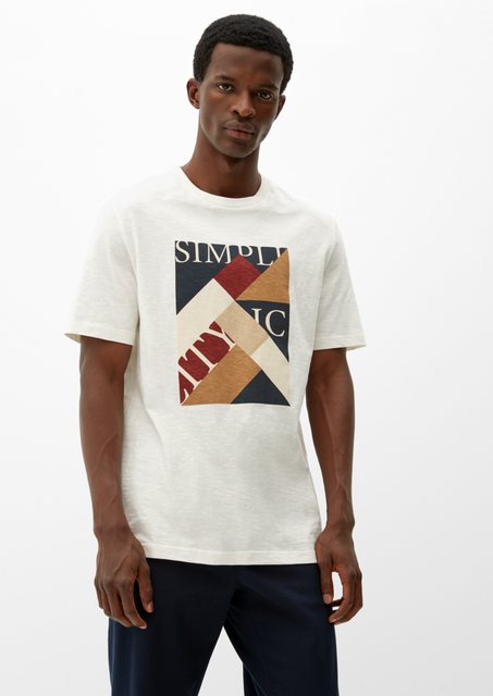 s.Oliver Kurzarmshirt T-Shirt mit Frontprint günstig online kaufen