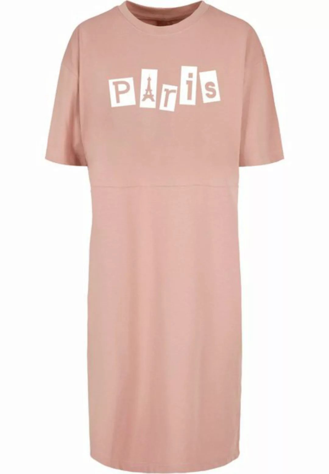 Merchcode Shirtkleid Merchcode Damen Ladies Paris X Organic Oversized Slit günstig online kaufen