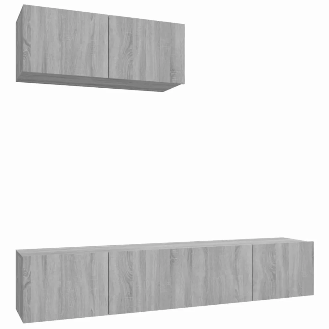 vidaXL TV-Schrank 3-tlg. TV-Schrank-Set Grau Sonoma günstig online kaufen