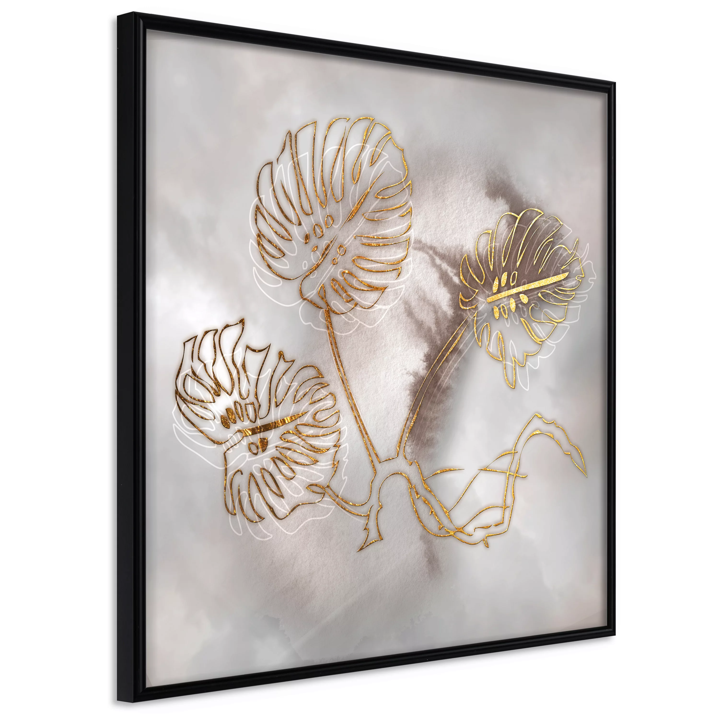 Poster - Golden Monstera Leaves günstig online kaufen