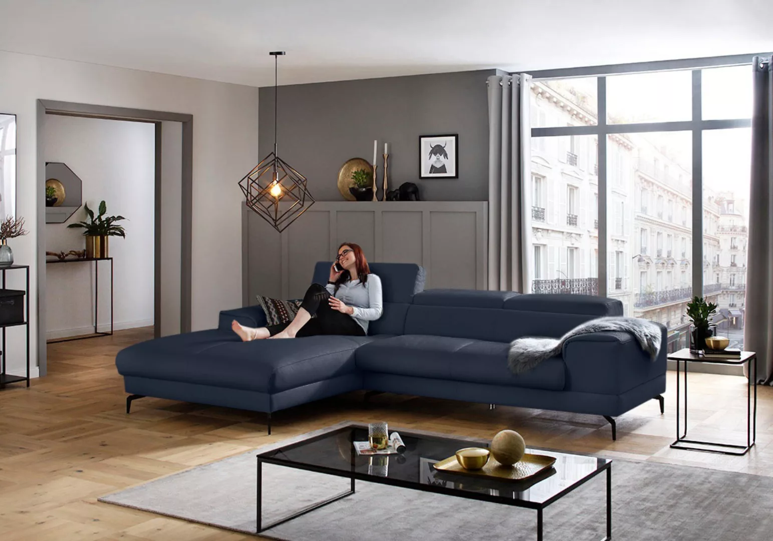 W.SCHILLIG Ecksofa »piedroo, Designsofa mit tollem Sitzkomfort, L-Form«, Ko günstig online kaufen