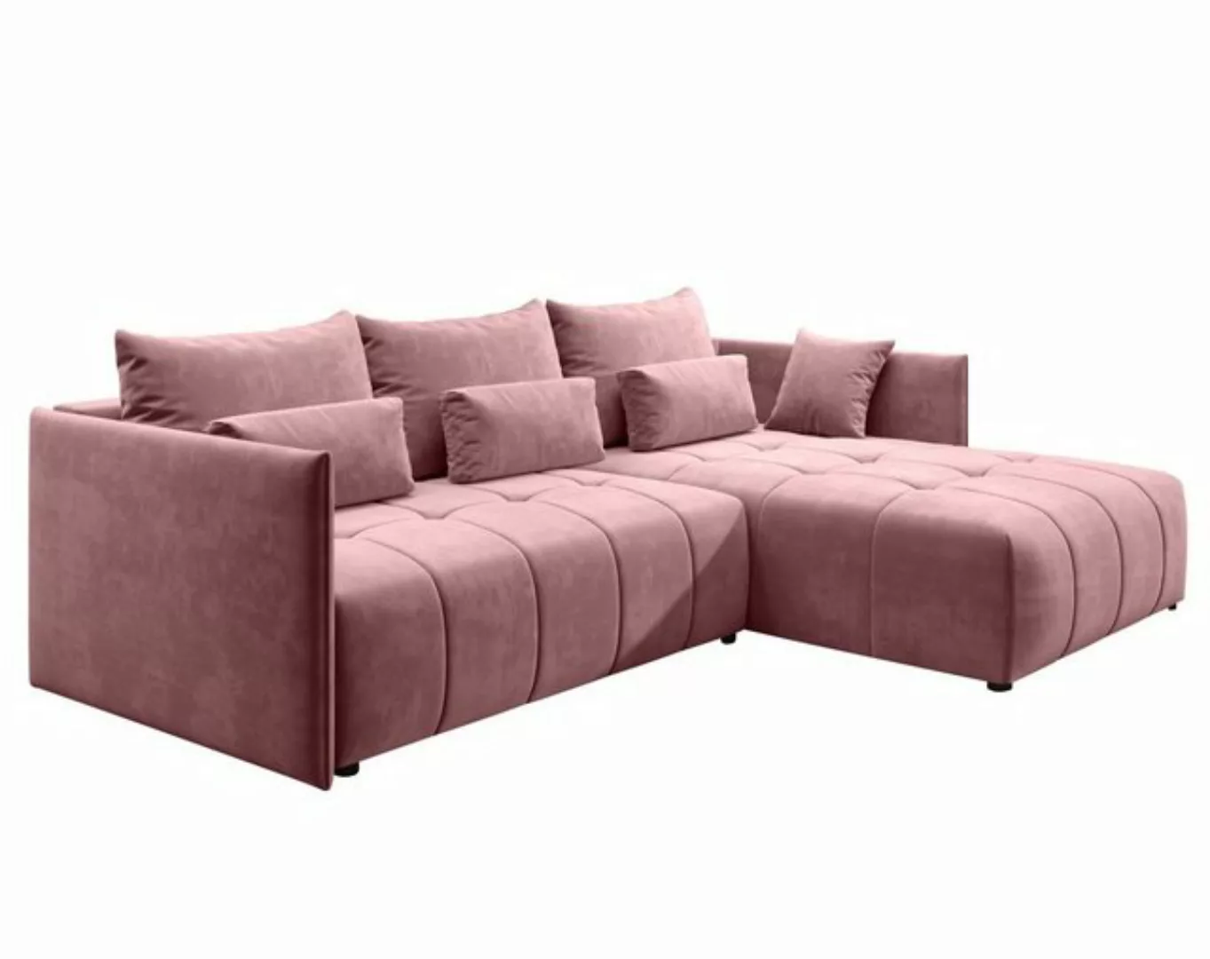 Furnix Sofa Aliicia Couch ausziehbar mit Bettkasten Kissen Schlafsofa 12 Fa günstig online kaufen