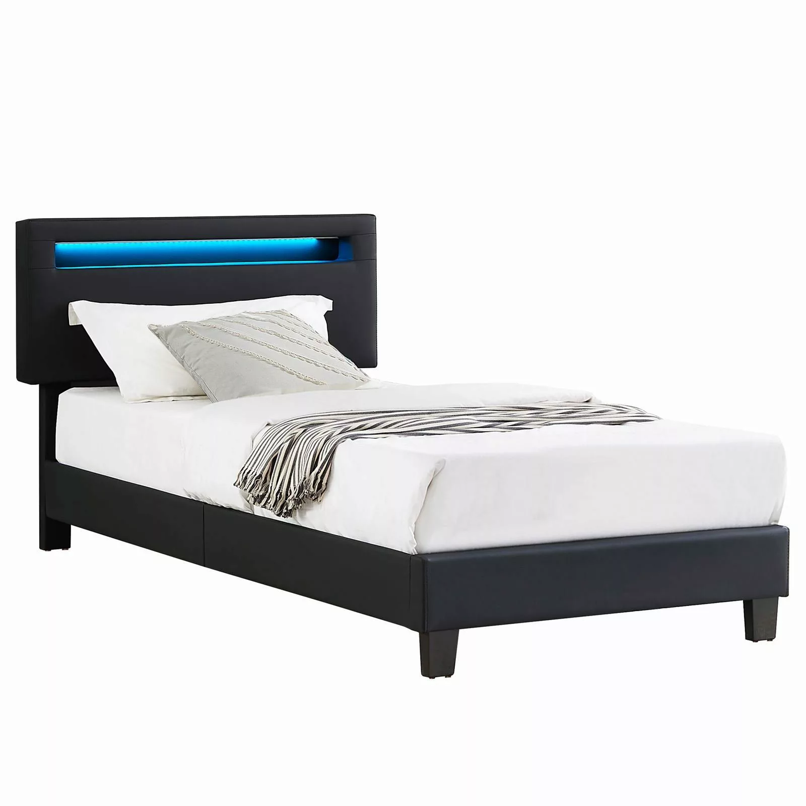 CARO-Möbel Polsterbett BENITO, Polsterbett 90x200 cm günstig online kaufen