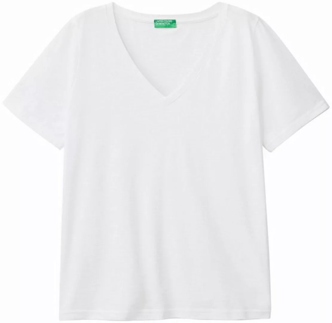 United Colors of Benetton T-Shirt aus Flammgarnjersey günstig online kaufen