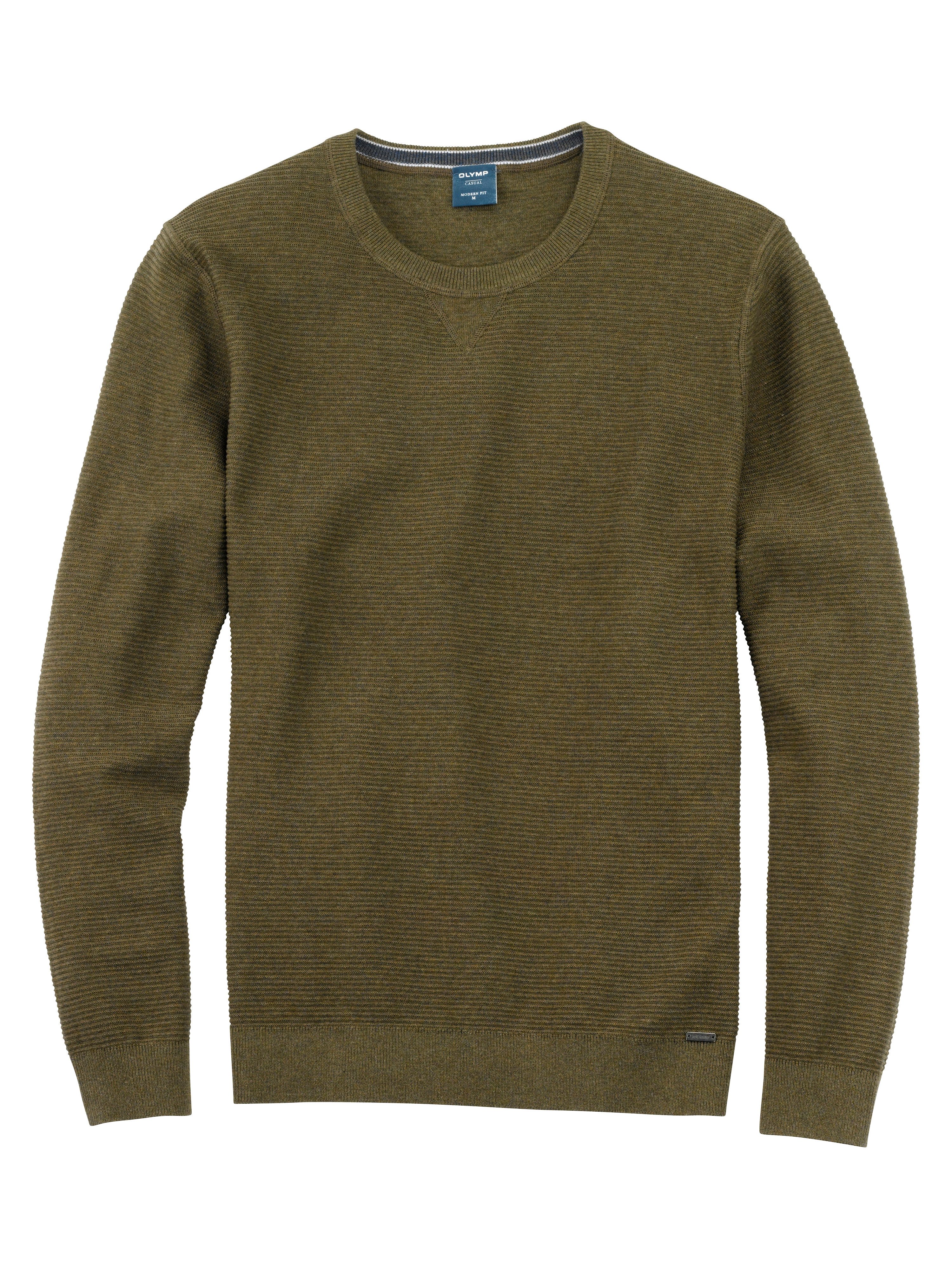 OLYMP Rundhalspullover OLYMP Strick Casual mit günstig online kaufen