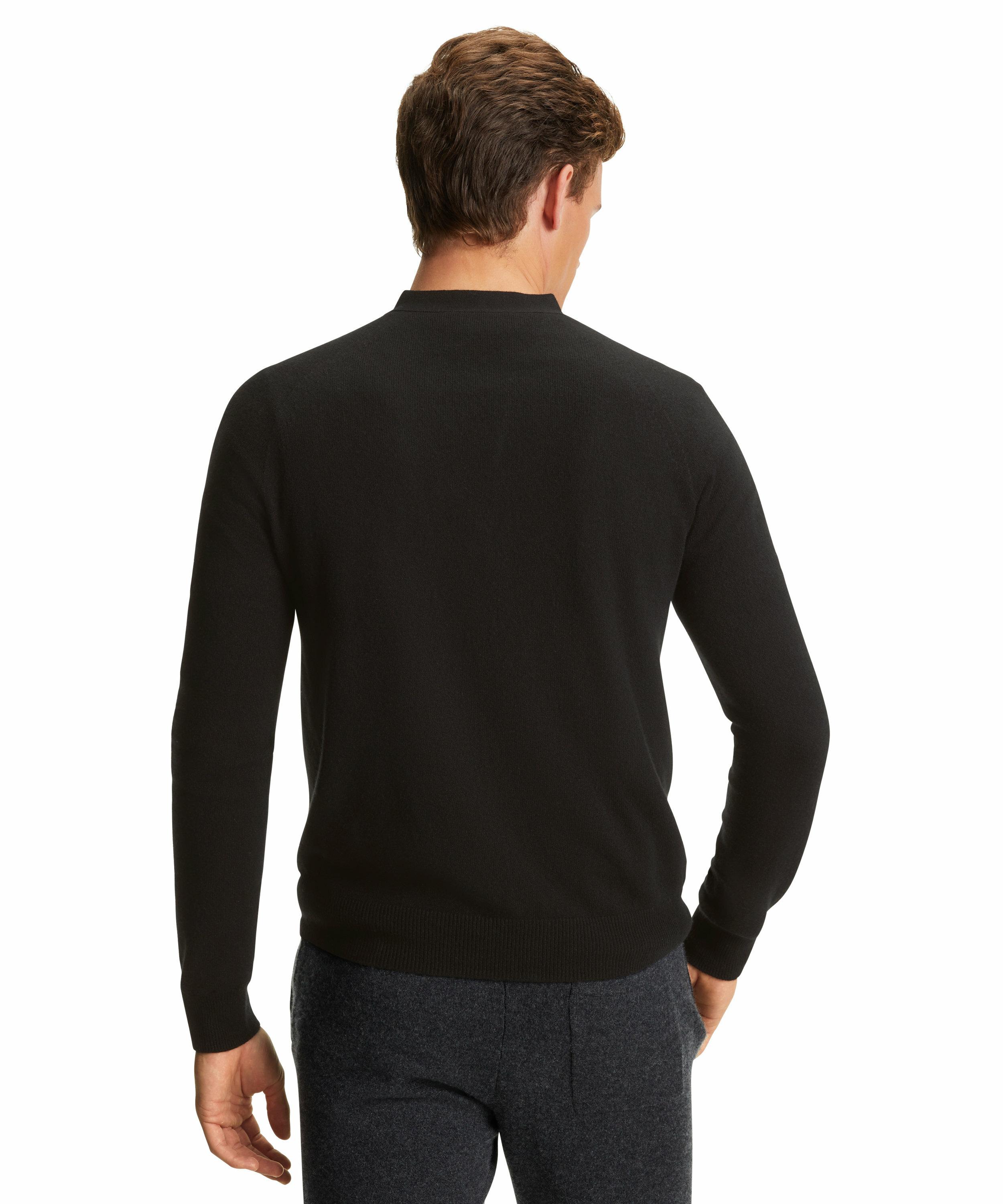 FALKE Herren Cardigan V-Ausschnitt, 3XL, Schwarz, Uni, Kaschmir, 60184-3000 günstig online kaufen