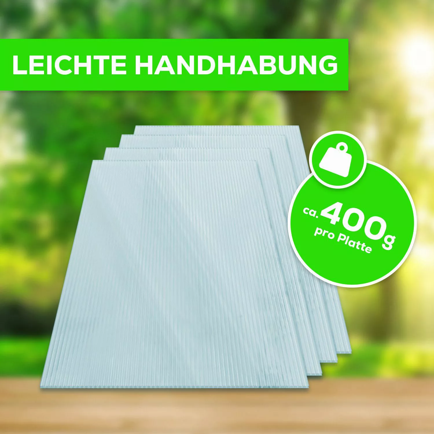GARMIO Gewächshaus Hohlkammerstegplatten ACRI 6mm, Ersatz günstig online kaufen