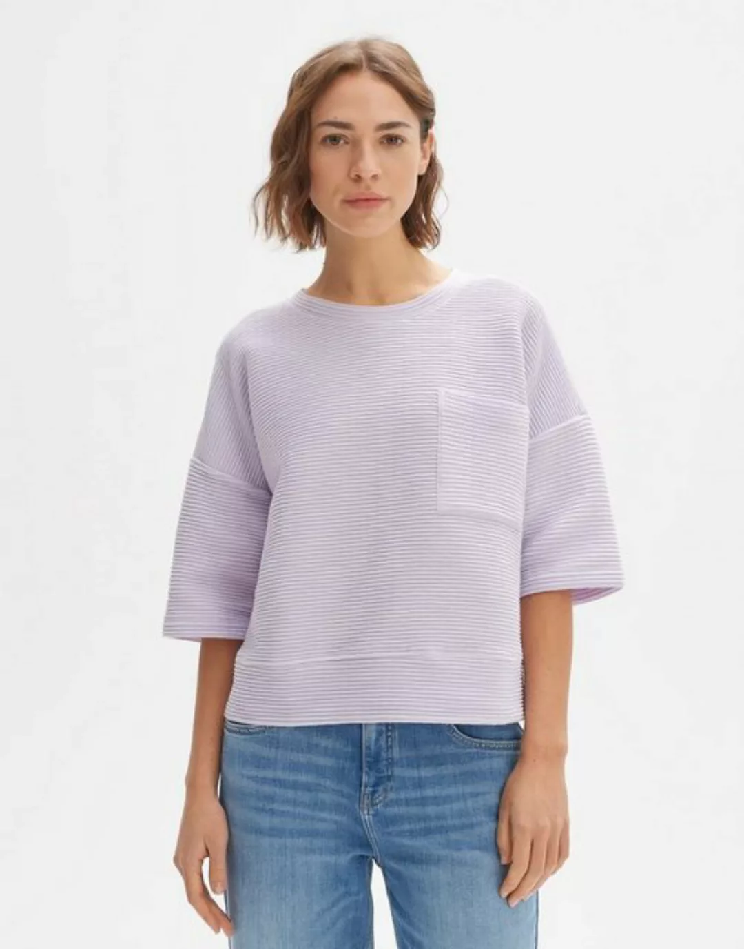 OPUS Sweatshirt OPUS Sweatshirt Gandro gerader Schnitt günstig online kaufen