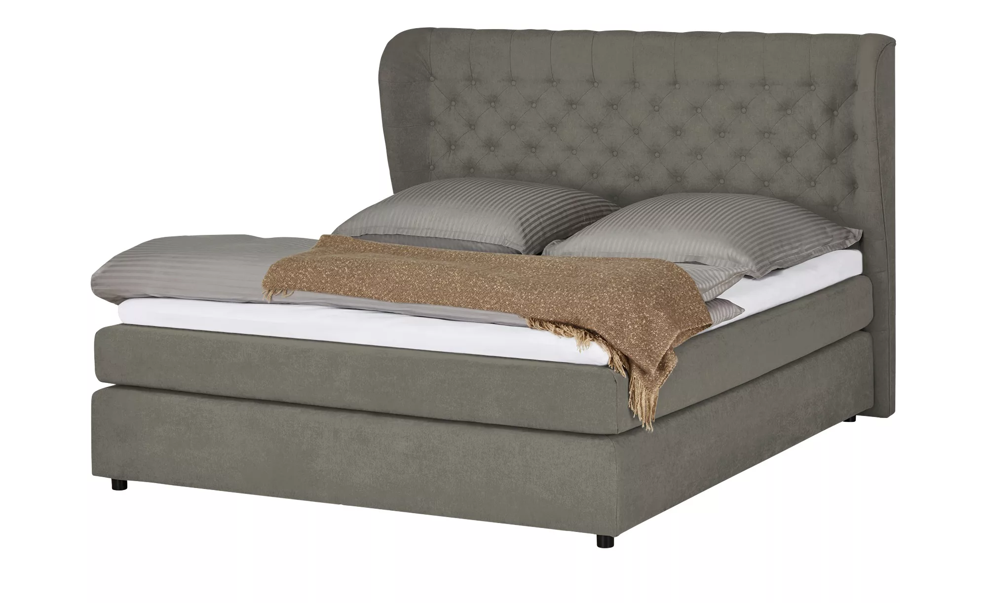 smart Boxspringbett  Queen - braun - 152 cm - 132 cm - 217 cm - Betten > Bo günstig online kaufen