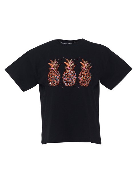 Freshlions T-Shirt T-Shirt Ananas schwarz M Pailletten günstig online kaufen