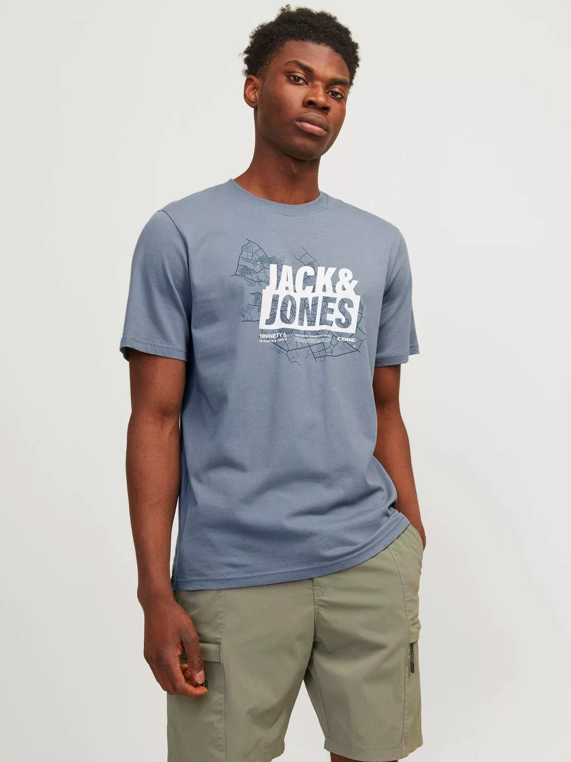 Jack & Jones Herren Rundhals T-Shirt JCOMAP SUMMER LOGO - Regular Fit günstig online kaufen