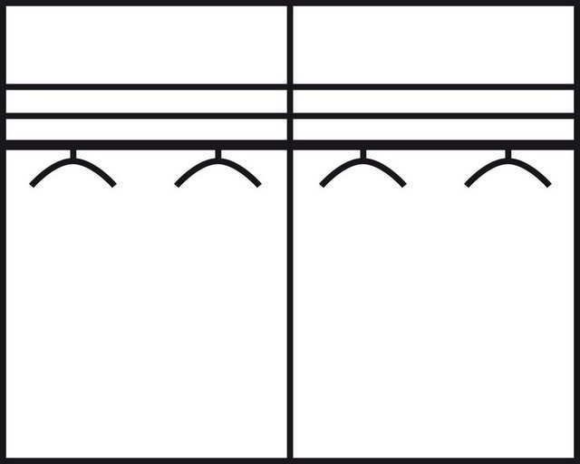 WIEMANN Kleiderschrank "Kansas", mit Spiegel und Glas günstig online kaufen