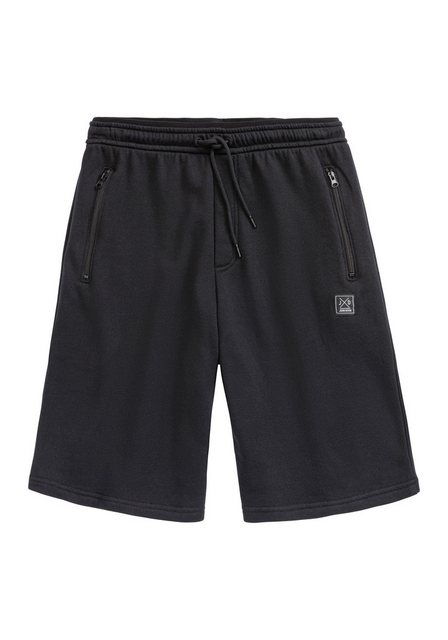 John Devin Sweatshorts, seitliche Taschen mit schwarzem Reißverschluss günstig online kaufen