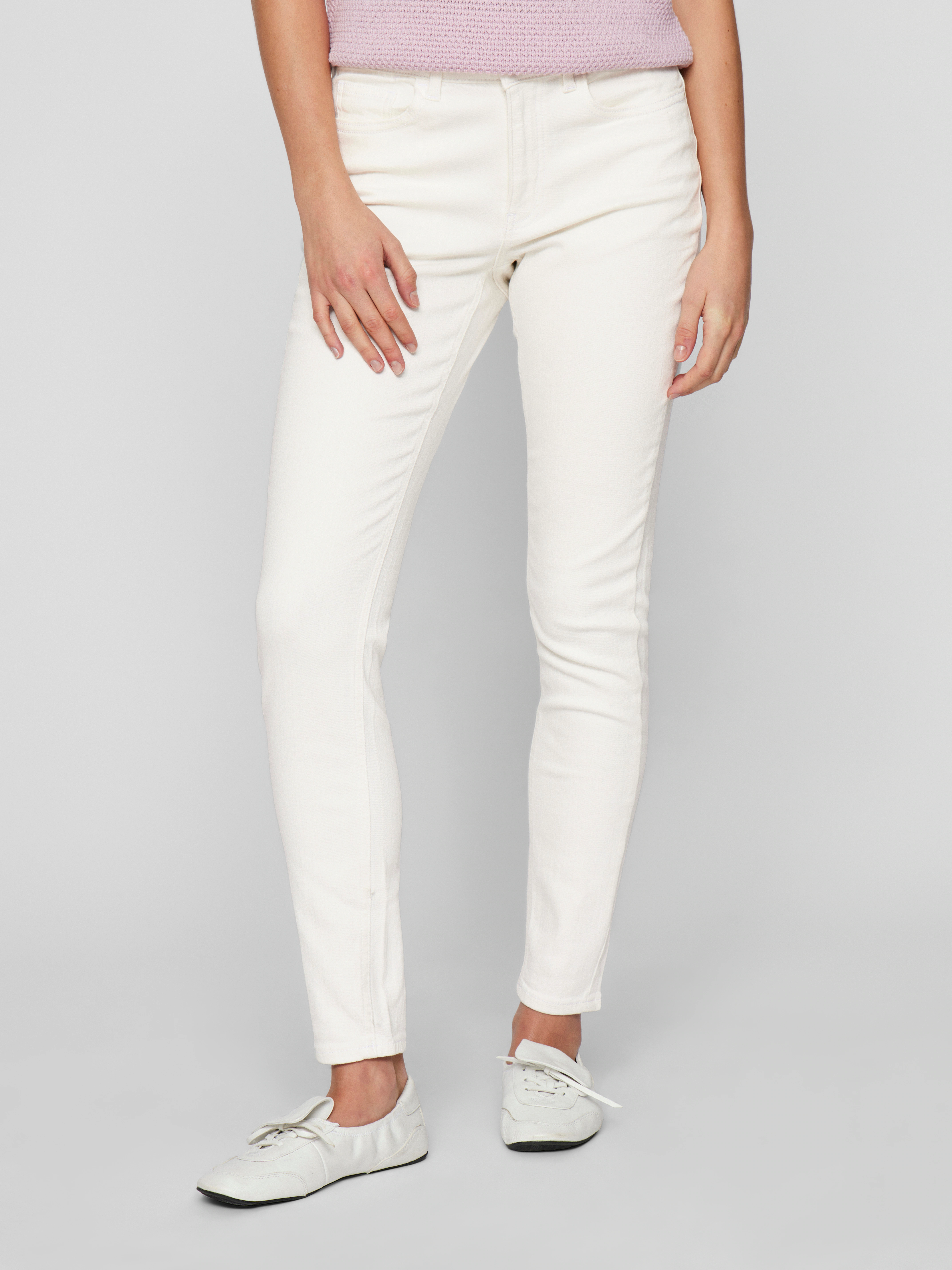 Vila Skinny-fit-Jeans "VISARAH RW SKINNY JEANS WHITE EMY-NOOS" günstig online kaufen