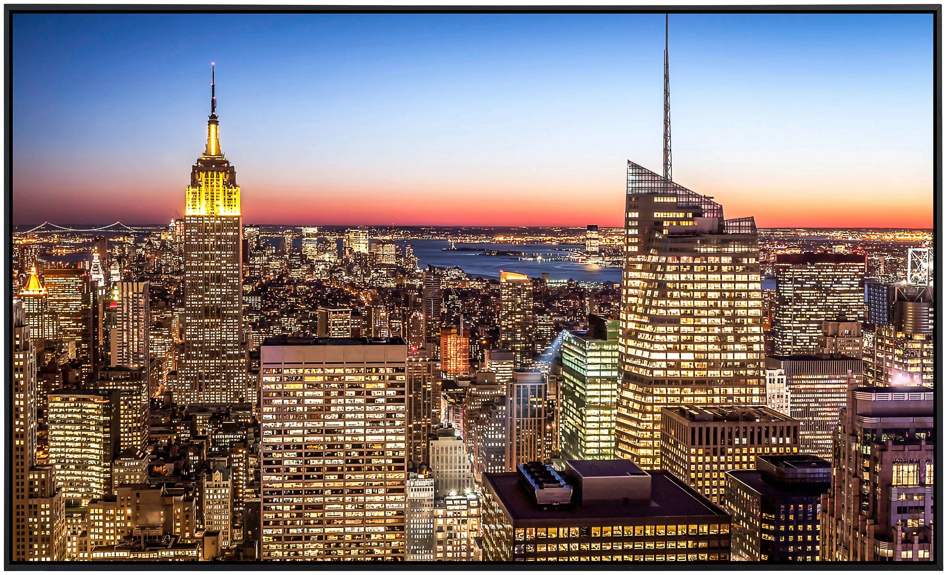 Papermoon Infrarotheizung »New York bei Nacht«, sehr angenehme Strahlungswä günstig online kaufen