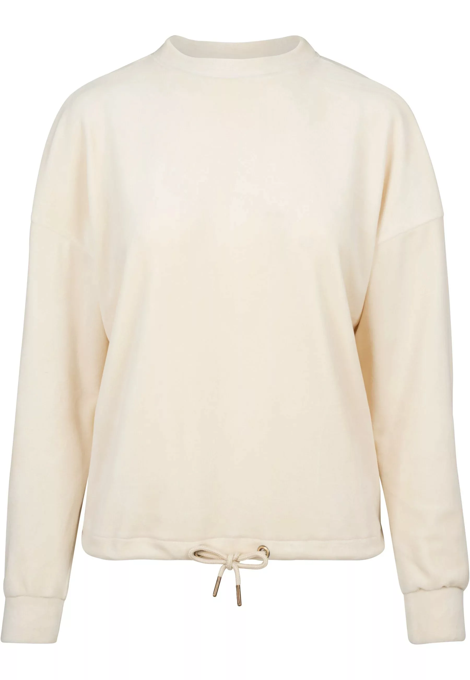 URBAN CLASSICS Sweatshirt "Urban Classics Damen Ladies Oversized Velvet Cre günstig online kaufen