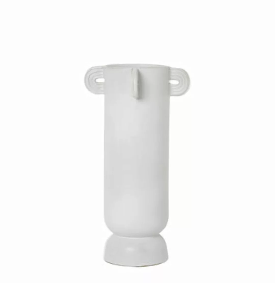 Vase Muses - Calli keramik weiß / Ø 17 cm x H 31 cm - Ferm Living - Weiß günstig online kaufen