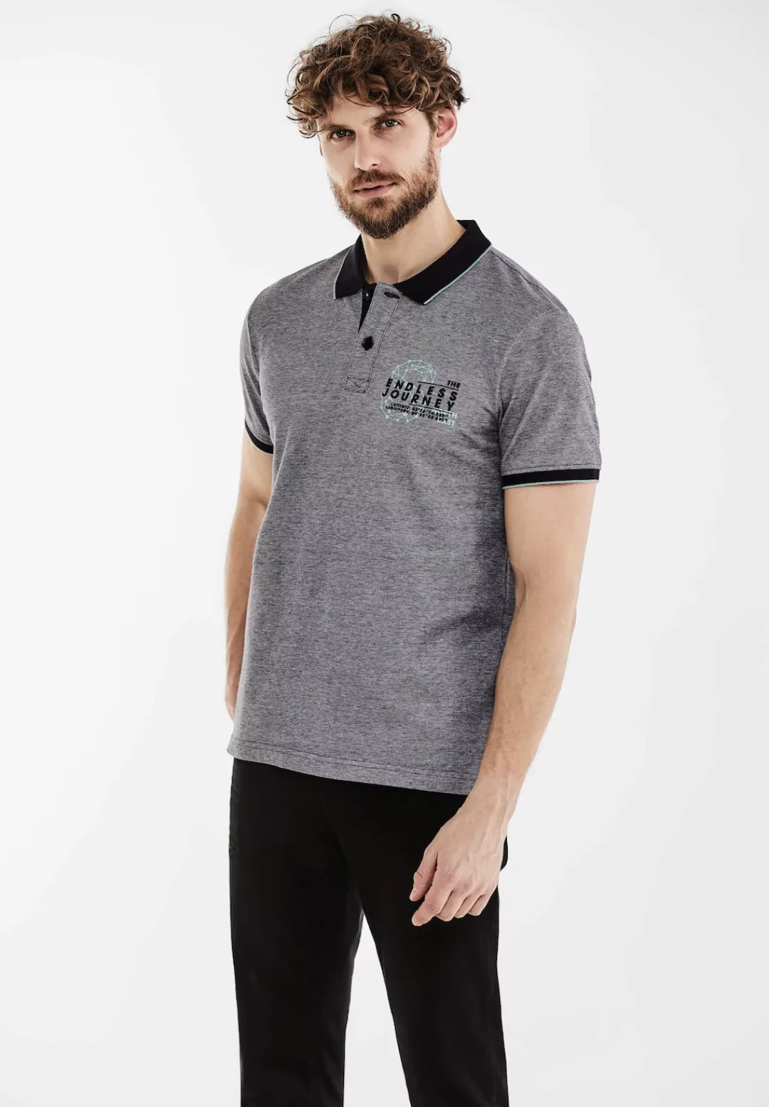 STREET ONE MEN Poloshirt, aus reiner Baumwolle günstig online kaufen