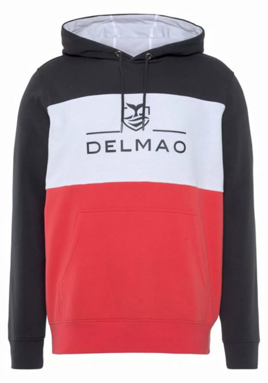 DELMAO Kapuzensweatshirt Langarm, lockere Passform, Colourblocking-Optik, m günstig online kaufen