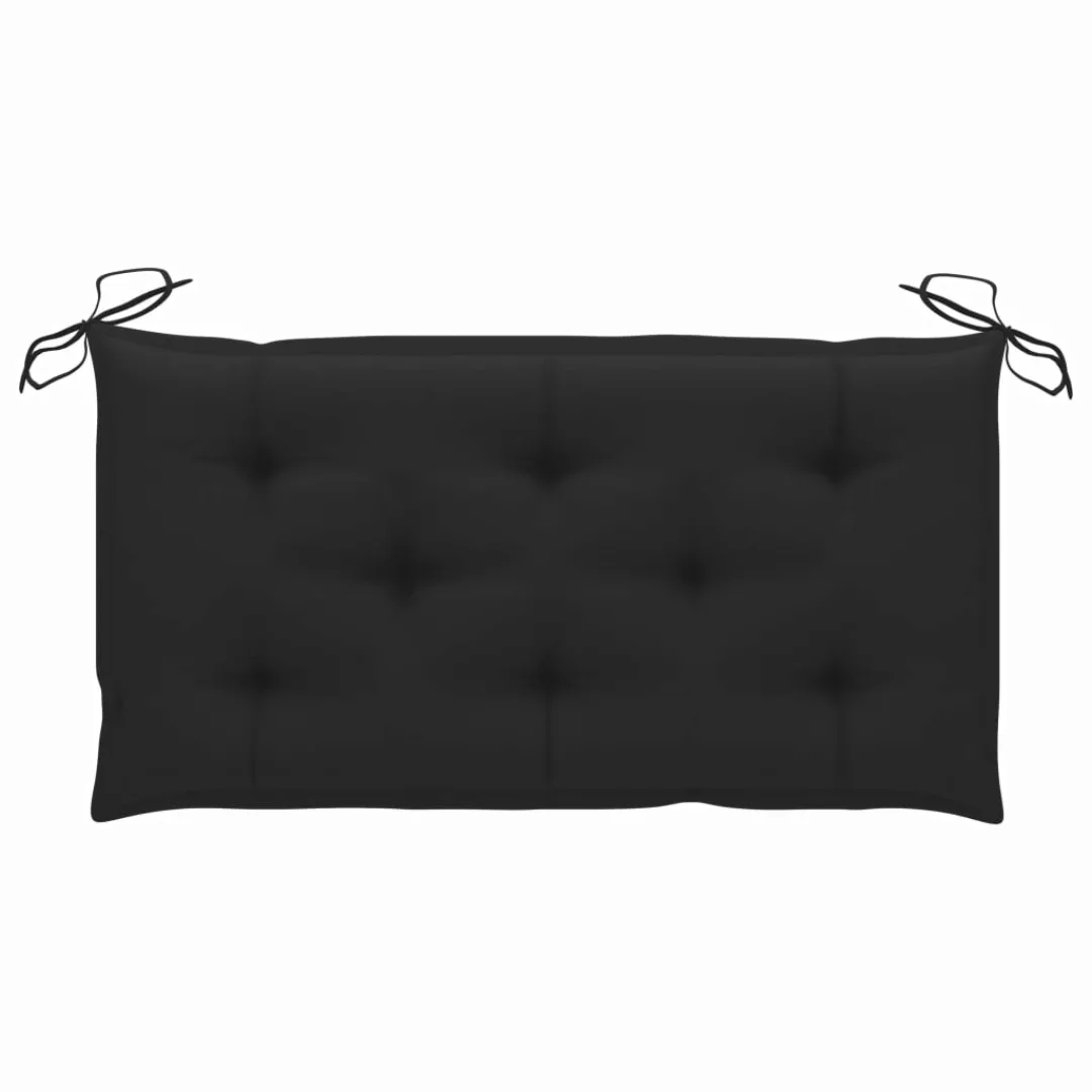 Gartenbank-auflage Schwarz 100x50x7 Cm Stoff günstig online kaufen