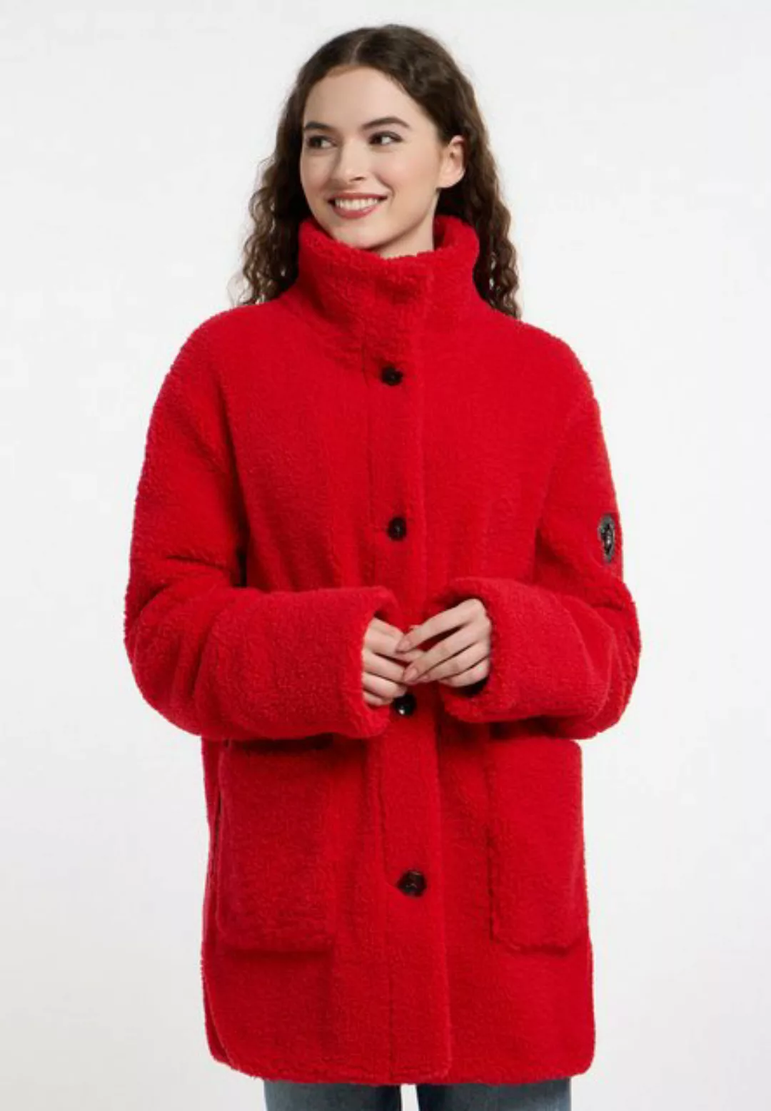 Frieda & Freddies Langjacke Fake Fur Jacket / Saundra mit Knopfleiste günstig online kaufen