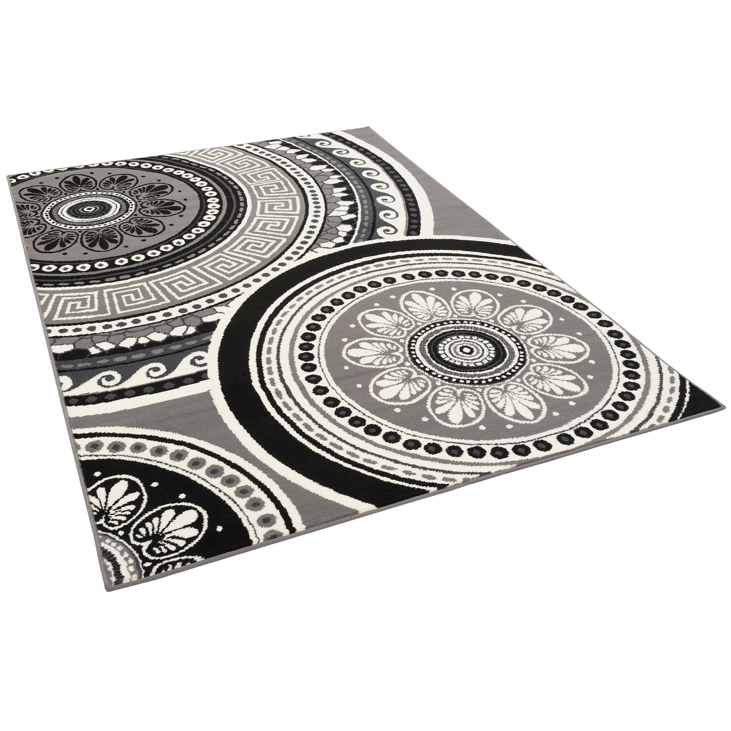 Teppich Trendline Mandala Schwarz 185x270cm günstig online kaufen