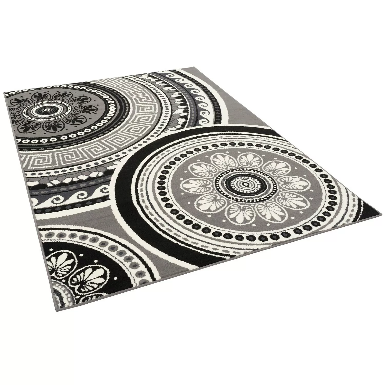 Pergamon Teppich Trendline Mandala Schwarz 120x170cm günstig online kaufen