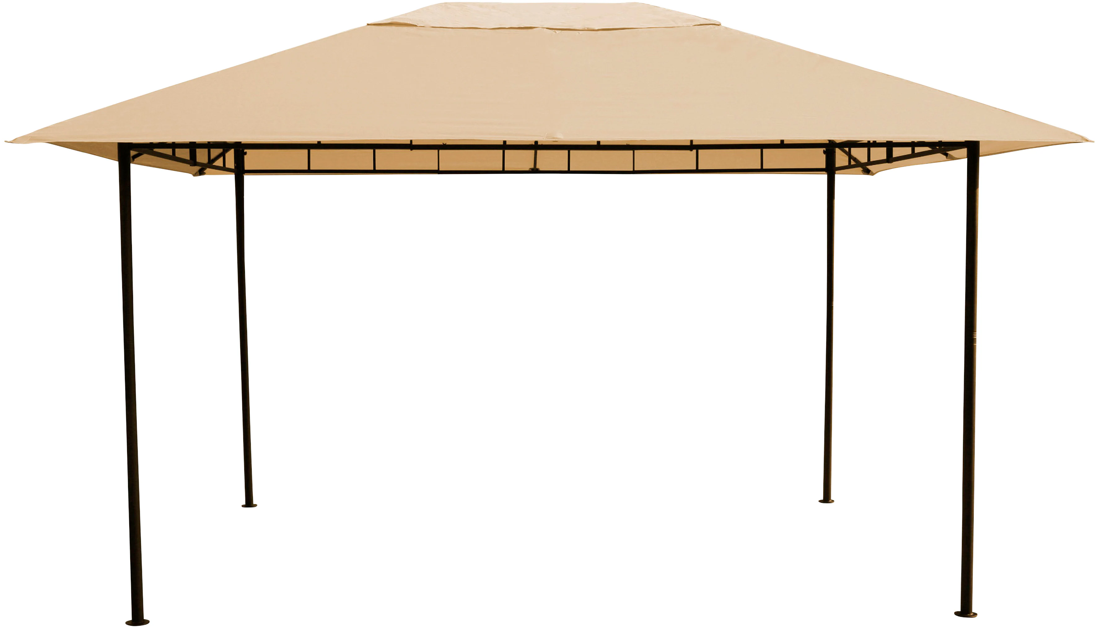 Grasekamp Pavillon Amalfi Flex beige Stahl B/H/L: ca. 300x256x400 cm günstig online kaufen