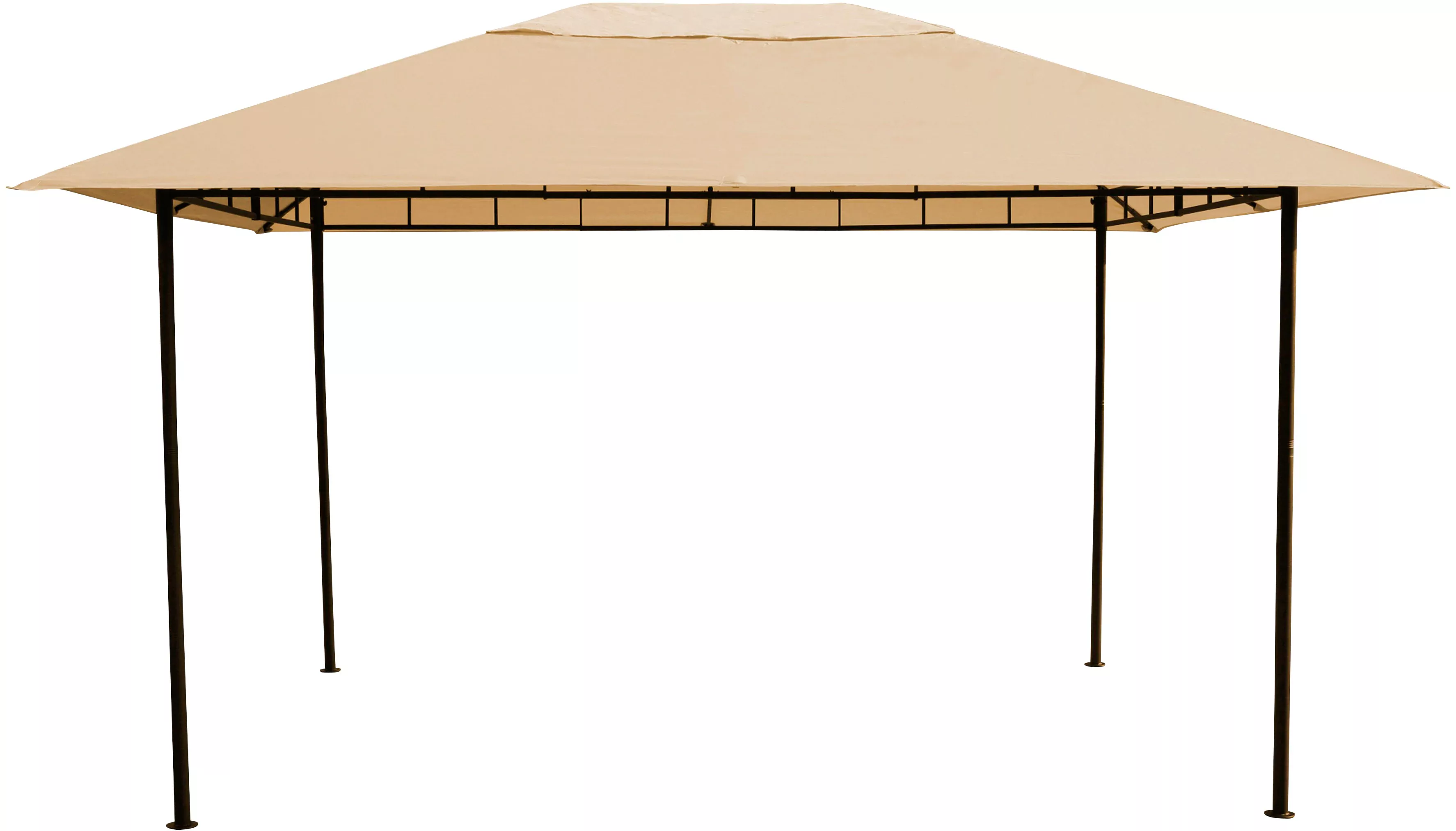 Grasekamp Pavillon Amalfi Flex beige Stahl B/H/L: ca. 300x256x400 cm günstig online kaufen