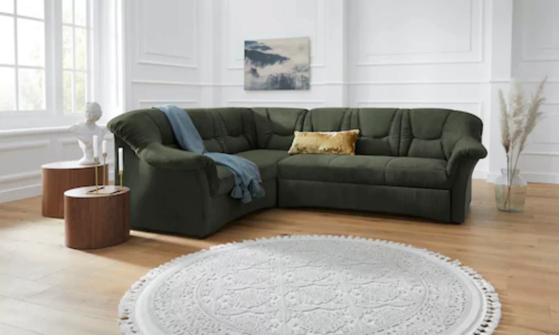 DOMO collection Ecksofa »Sarafina L-Form«, wahlweise mit Bettfunktion, opti günstig online kaufen