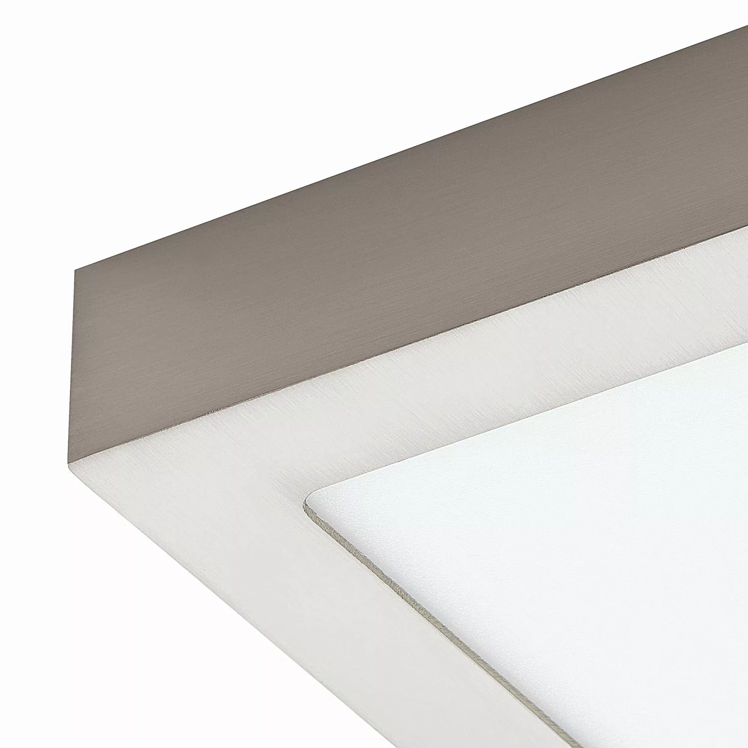 Eglo Connect LED-Aufbauleuchte Fueva Nickel matt 22,5 cm x 22,5 cm günstig online kaufen