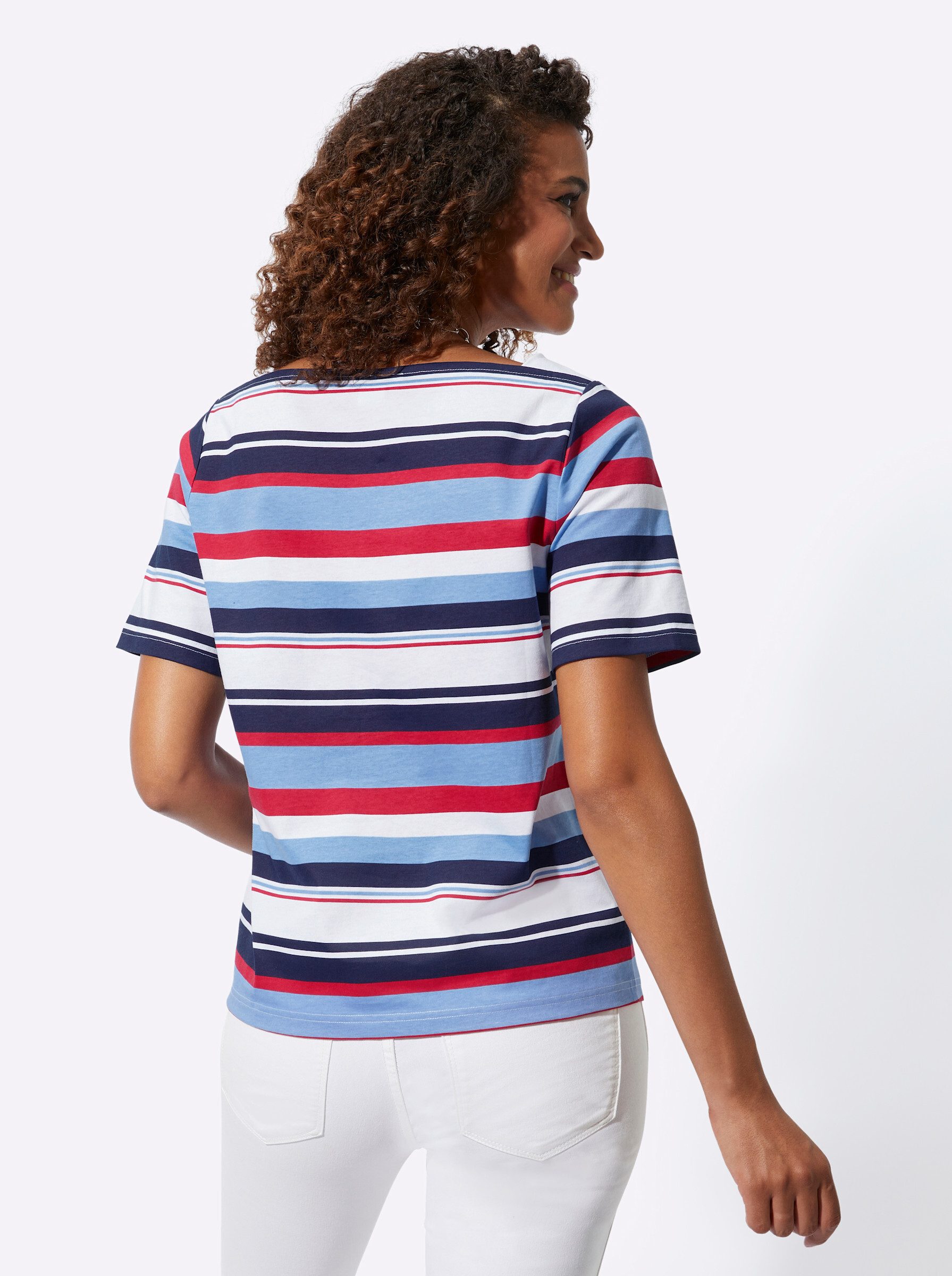 Casual Looks Kurzarmshirt "Ringelshirt", (1 tlg.) günstig online kaufen