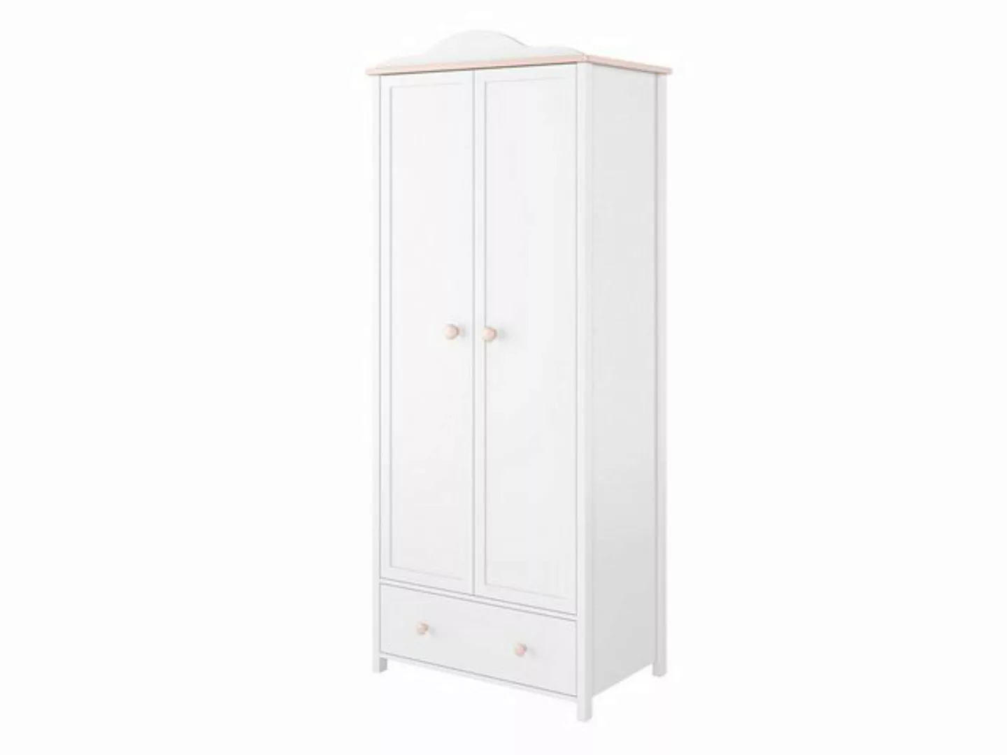 MIRJAN24 Kleiderschrank Luna 2D LN01 (2-Drehtüren und Schublade) mit Kleide günstig online kaufen