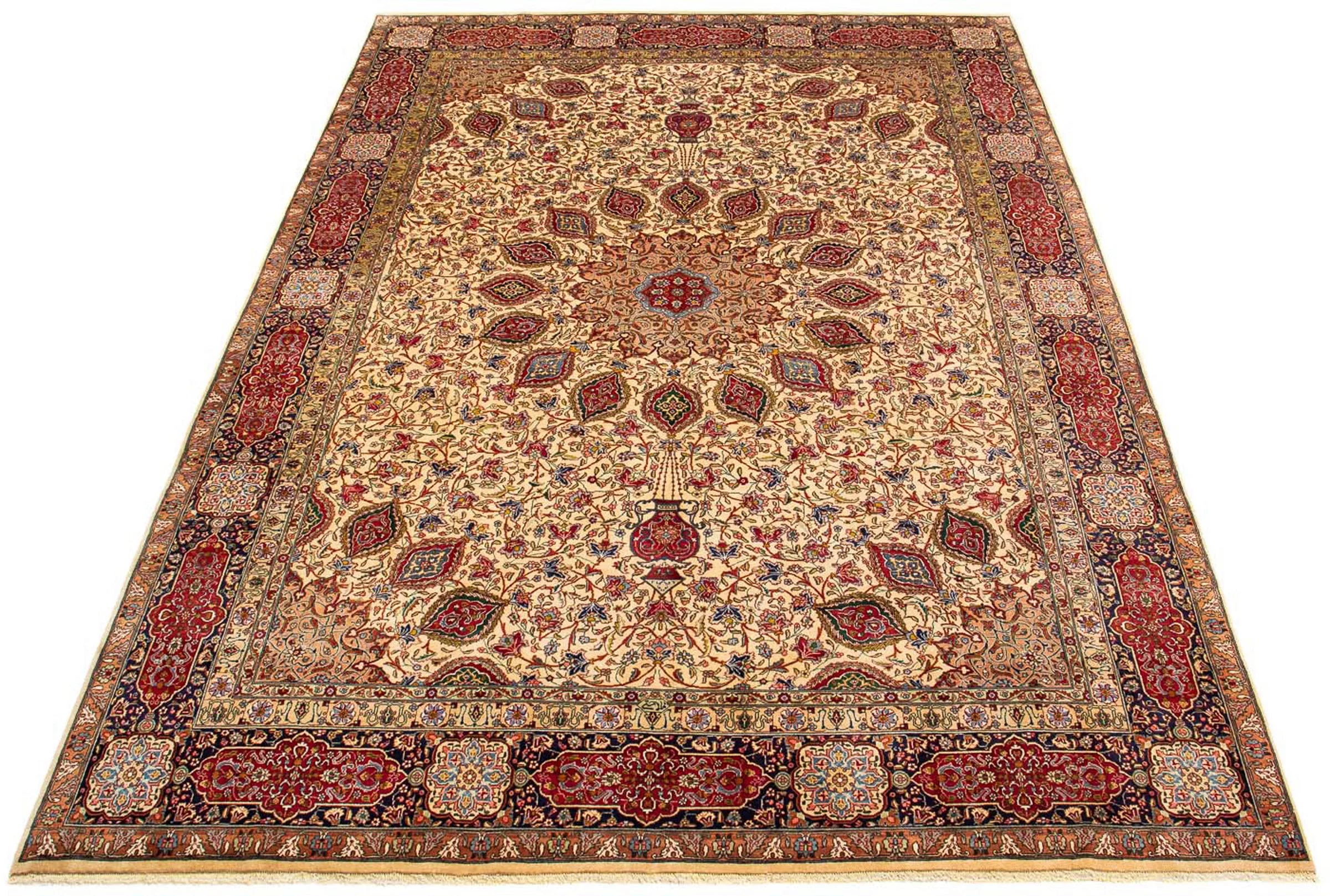 morgenland Orientteppich »Perser - Täbriz - Royal - 393 x 290 cm - hellbrau günstig online kaufen