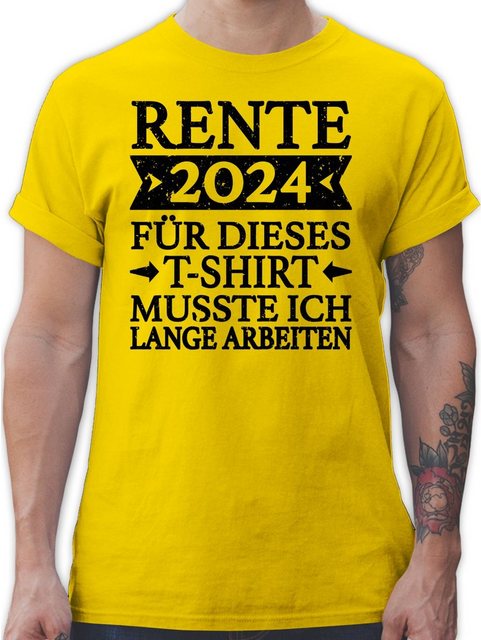 Shirtracer T-Shirt Rente 2024 für dieses T-Shirt musste ich lange arbeiten günstig online kaufen