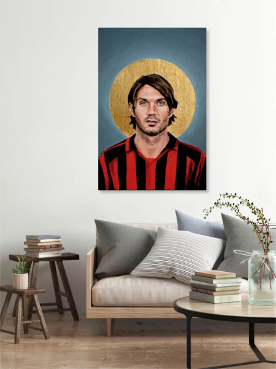 Poster / Leinwandbild - Paolo Maldini günstig online kaufen