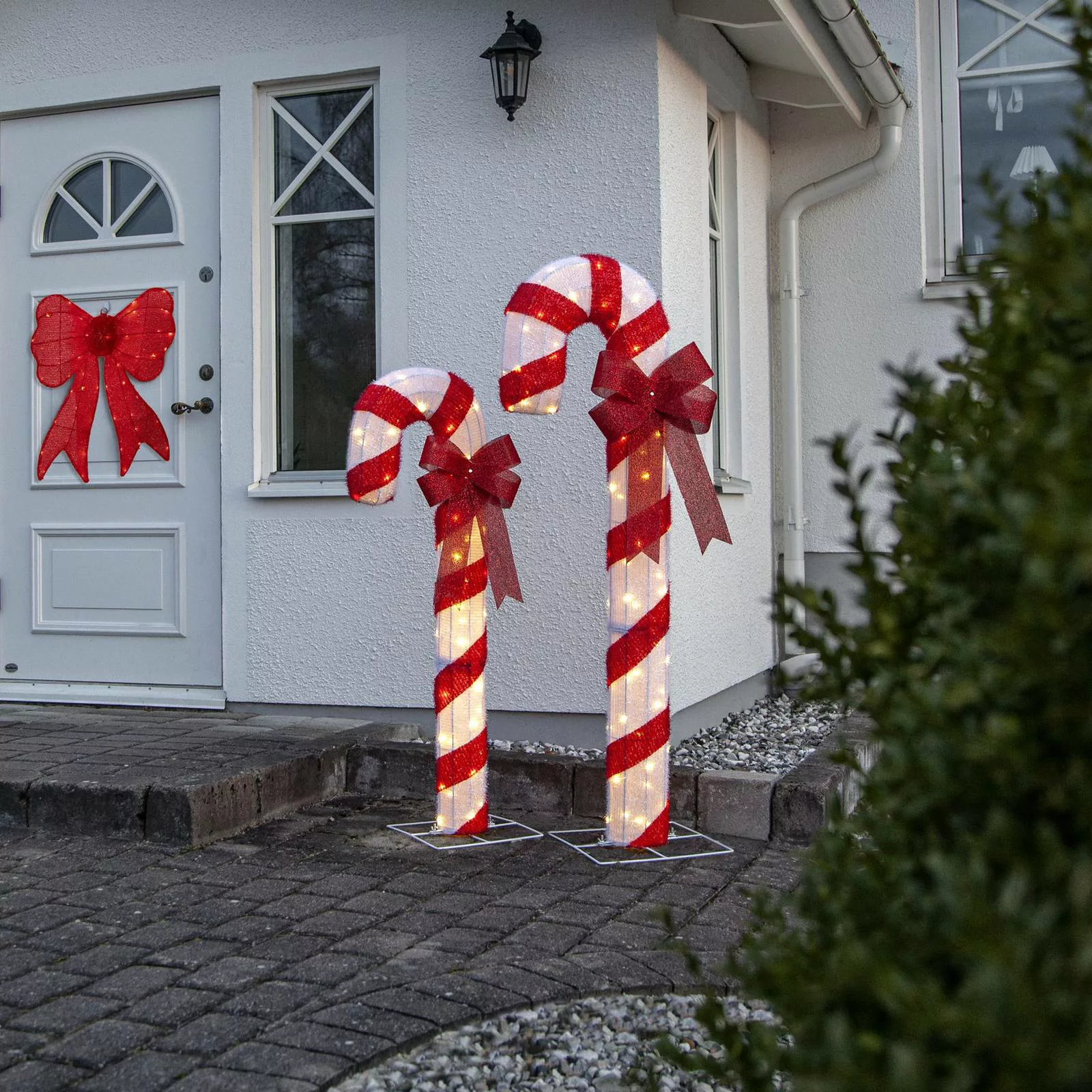 LED-Figur Candycane, rot-weiß, Höhe 120 cm, Kunststoff, IP44 günstig online kaufen