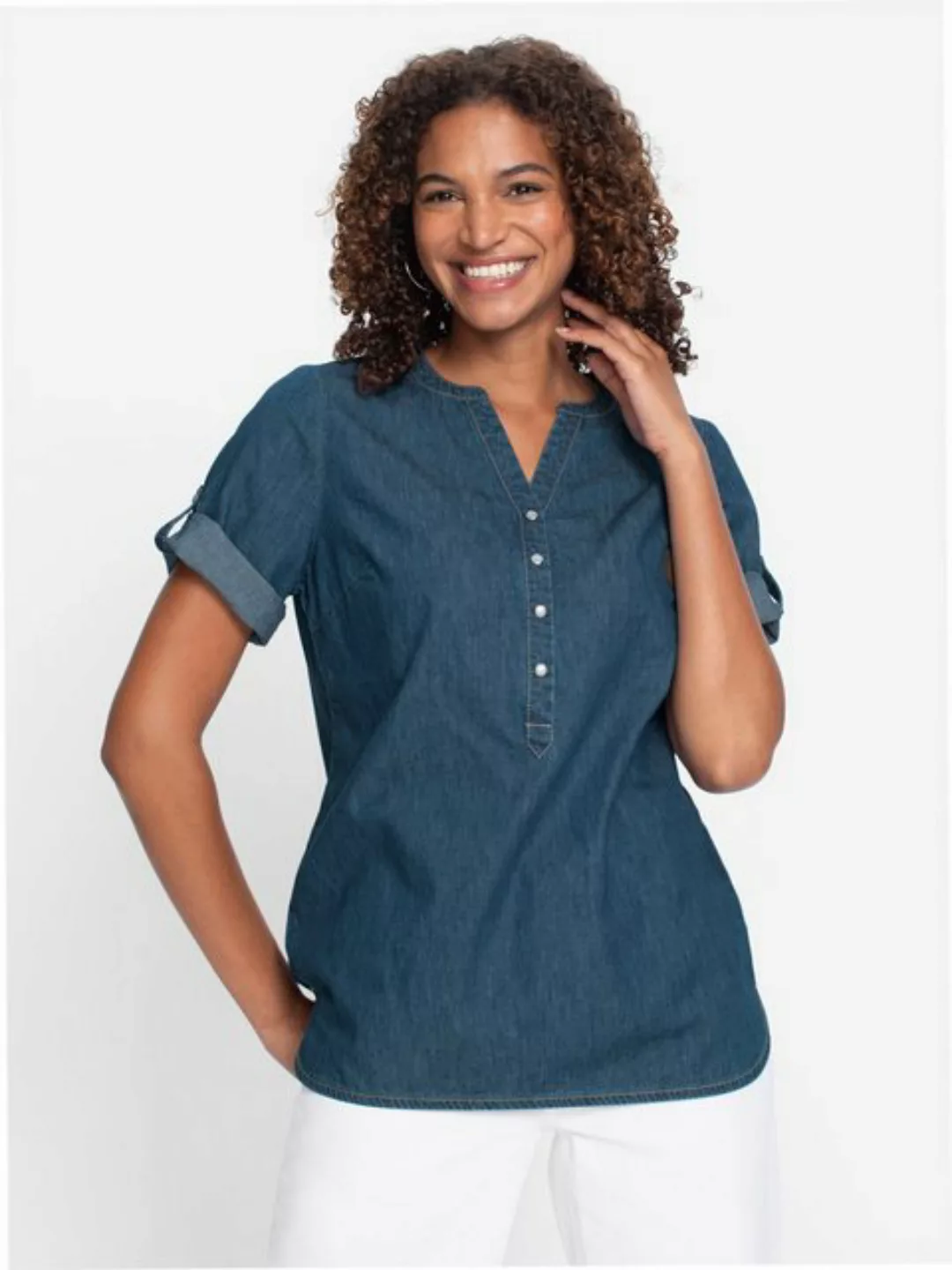 Witt Klassische Bluse Jeanstunika günstig online kaufen