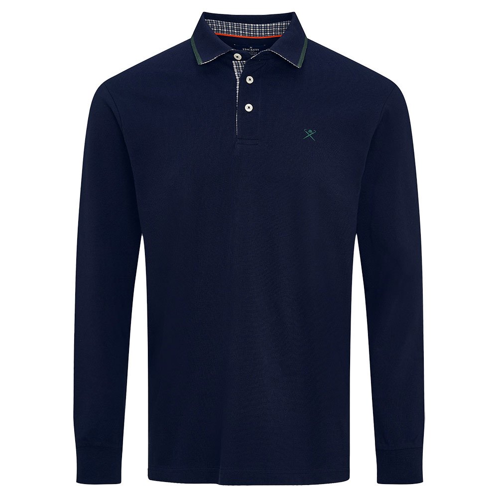 Hackett Tipped Multi Trim Langarm-polo 2XL Navy günstig online kaufen