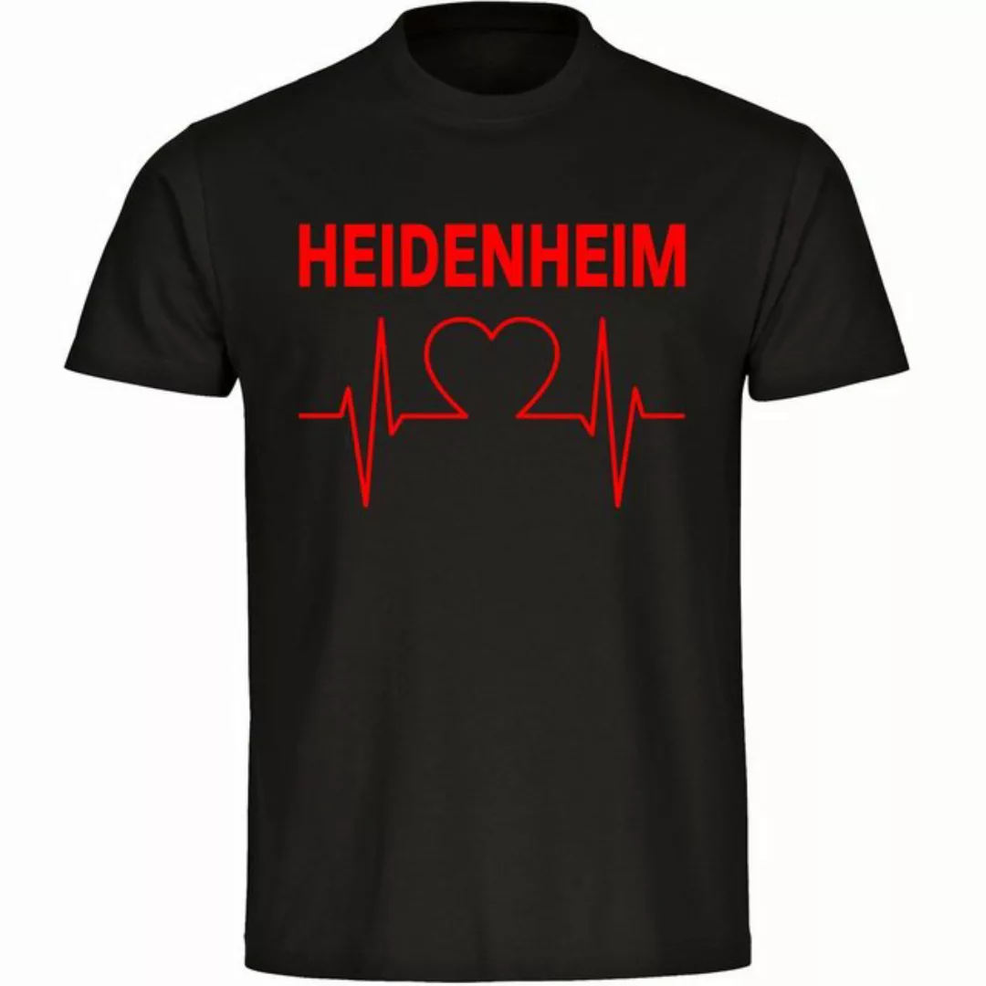 multifanshop T-Shirt Herren Heidenheim - Herzschlag - Männer günstig online kaufen