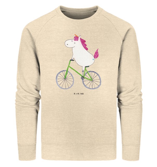 Mr. & Mrs. Panda Longpullover Größe XXL Einhorn Radfahrer - Natural Raw - G günstig online kaufen