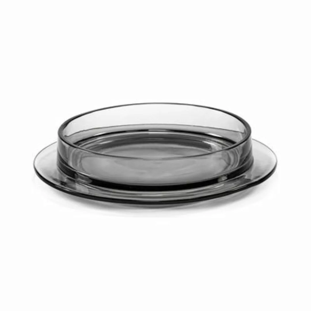 Suppenteller Dishes to Dishes - Verre glas grau / Low - Ø 29 x H 6 cm - val günstig online kaufen