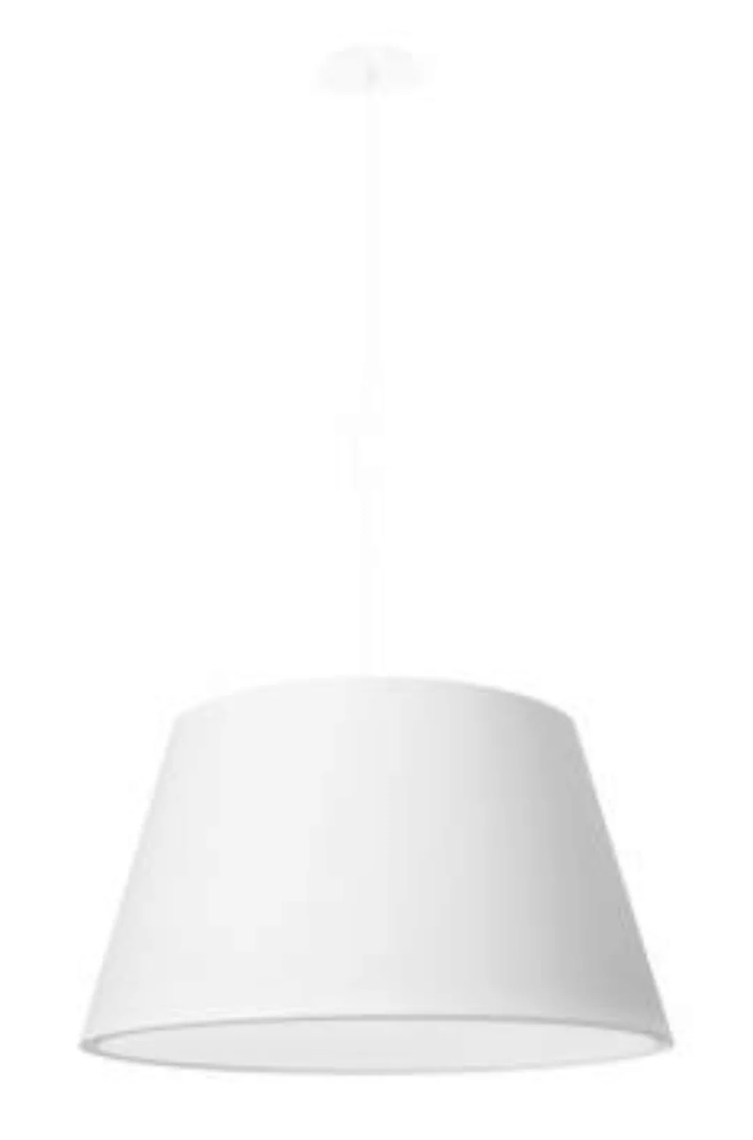 Hängeleuchte Weiß Stoff Ø 45 cm Modern konisch günstig online kaufen