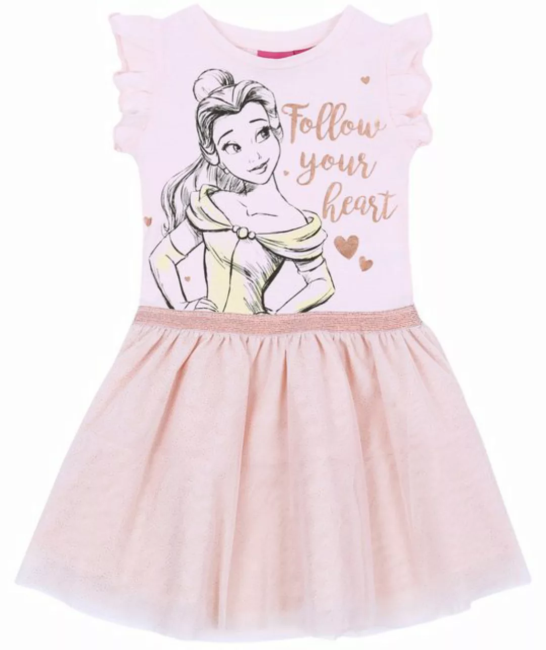 Sarcia.eu Druckkleid Lachsrosa Kleid Bella Beauty And The Beast DISNEY 18-2 günstig online kaufen