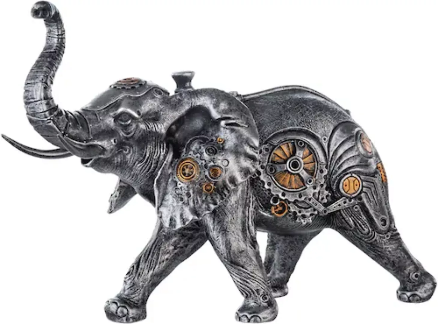 Casablanca by Gilde Tierfigur »Skulptur Steampunk Elephant«, mit kupferfarb günstig online kaufen
