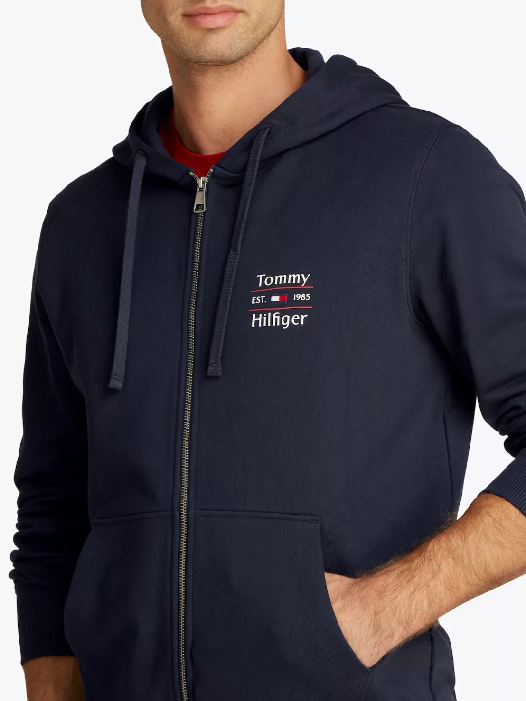 Tommy Hilfiger Kapuzensweatjacke "HILFIGER STACK HOODY ZT" günstig online kaufen