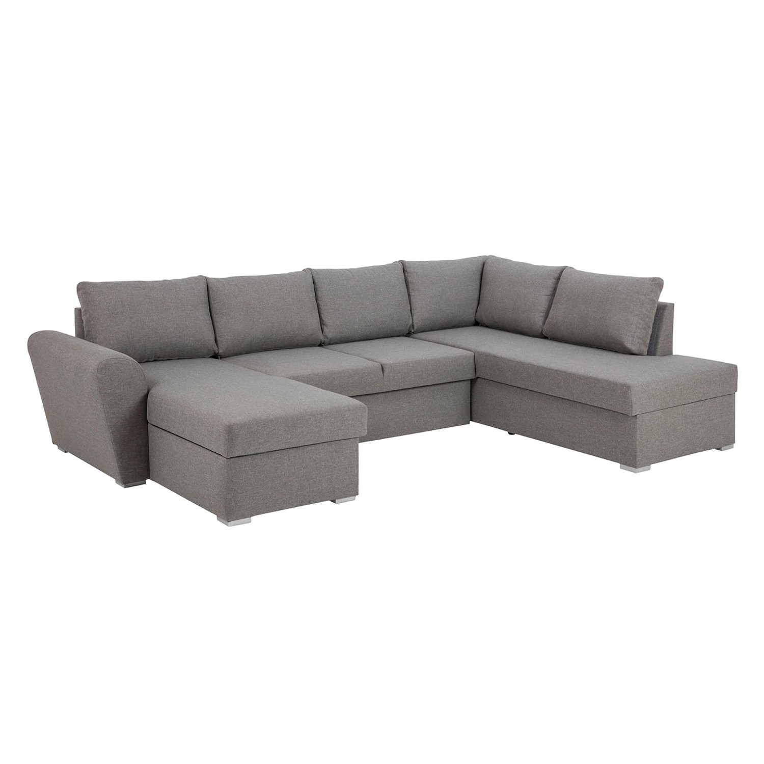 ebuy24 Schlafsofa Stan Schlafsofa Chaiselong links, lichtgrau. günstig online kaufen