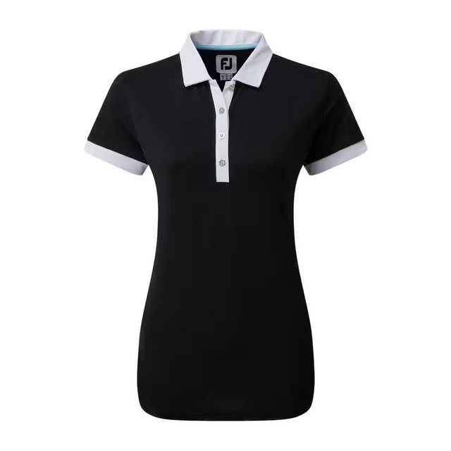 FOOTJOY Poloshirt FootJoy Golfpolo Color Block Pique Schwarz Damen EU L günstig online kaufen