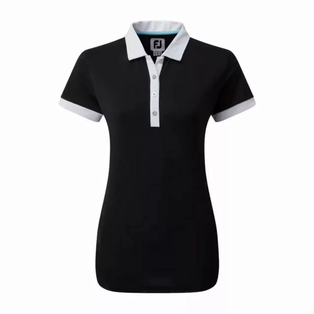 FOOTJOY Poloshirt FootJoy Golfpolo Color Block Pique Schwarz Damen EU M günstig online kaufen